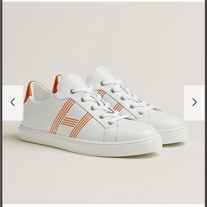 Hermes advantage sneakers color orange